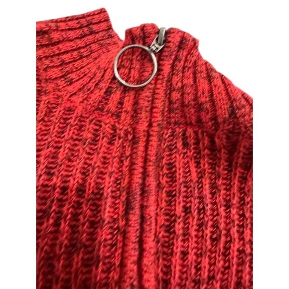 Christopher & Banks Womens Red Knit Pullover Sweater Size Small Long Sleeve - Picture 5 of 5